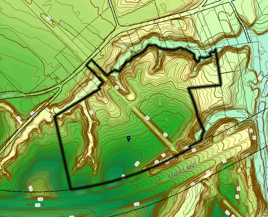 oldcrain5510 gis contour map