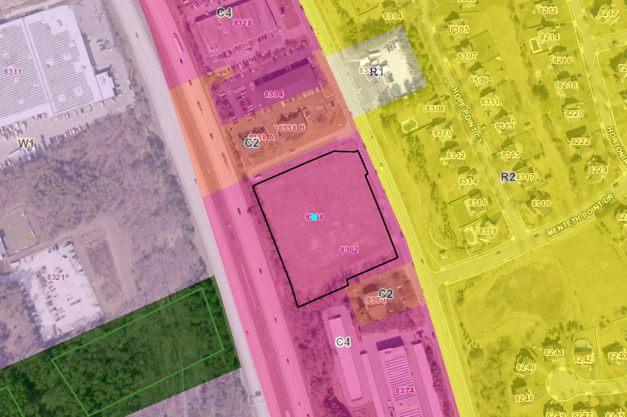 veterans8358 zoning map