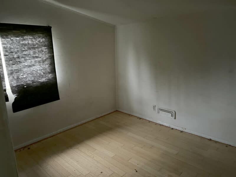 Second bedroom at 4761 Bonnie Brae Road featuring light laminate floors and a single window.