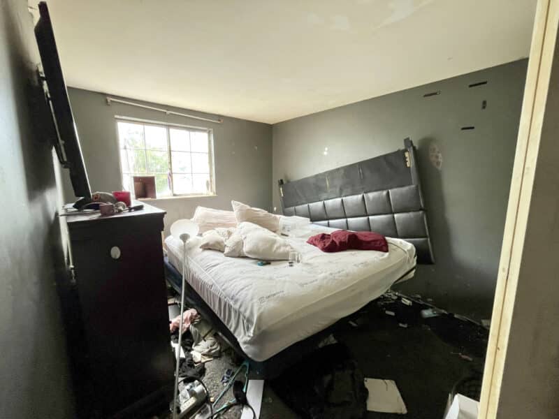 Second-floor bedroom with large window and natural light at 12366 Bonfire Drive, Reisterstown.