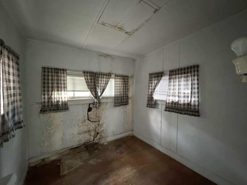 Second bedroom with checkered curtains at 909 Jackson Street NE in Washington DC.