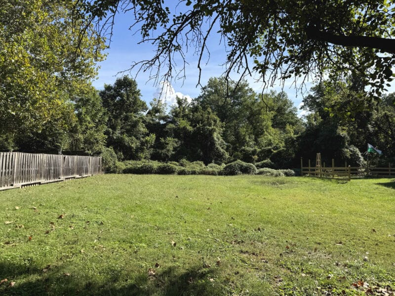 Street-level view of unimproved lot on Hannah Avenue in Halethorpe, MD.