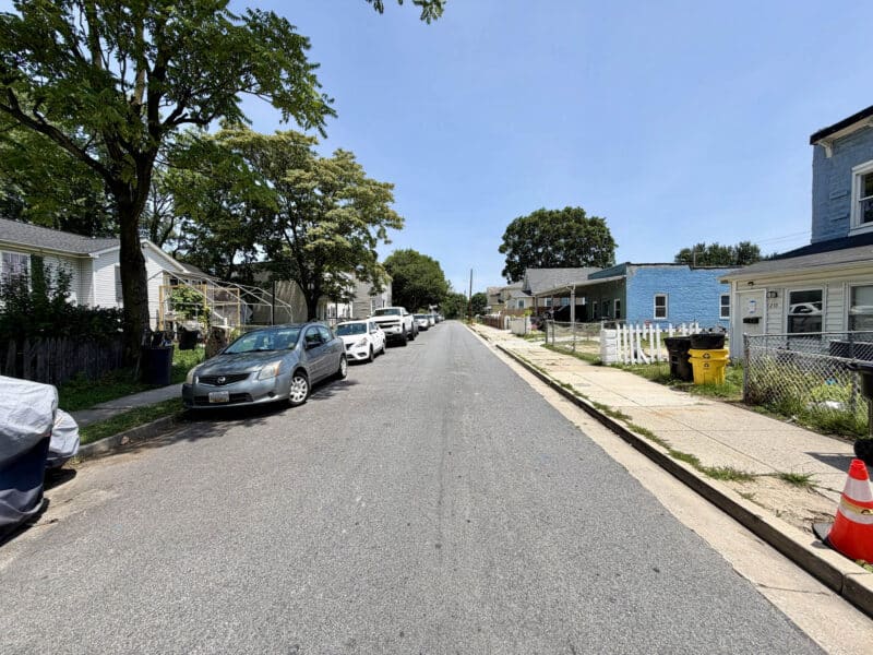 Residential streetscape near 238 Baltimore Avenue in the Saint Helena neighborhood of Dundalk