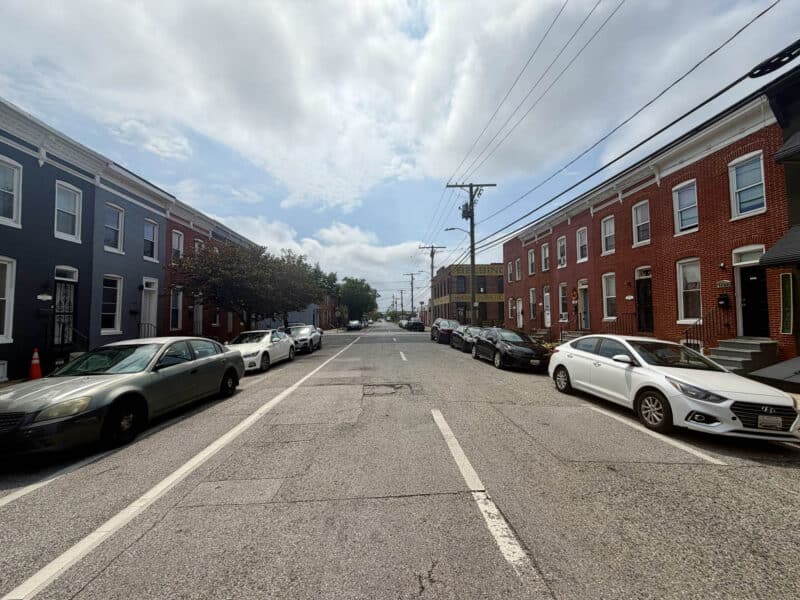 Neighborhood view near 1222 Bayard Street in Washington Village/Pigtown Baltimore