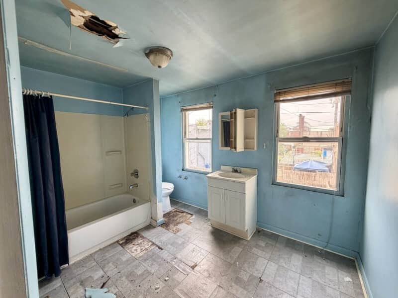 Full bathroom with tub and vanity at 1222 Bayard Street Washington Village/Pigtown